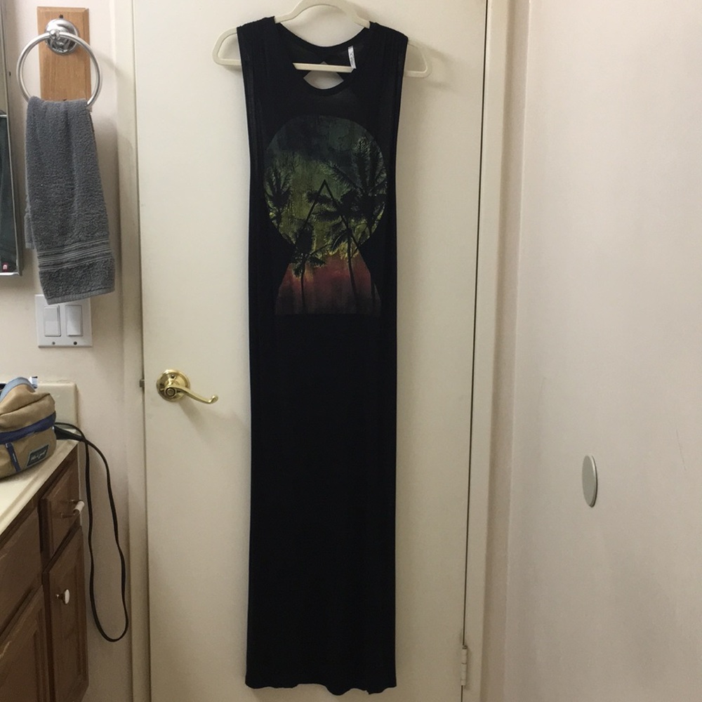 Printed summer maxi dress